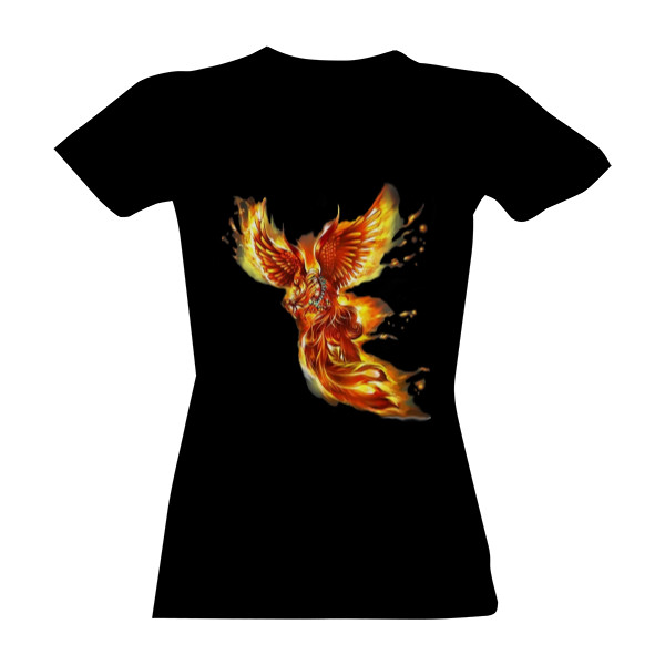 Tričko s potiskem Fénix v letu