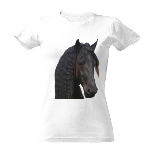 Tričko s potiskem Fríský hřebec hlava