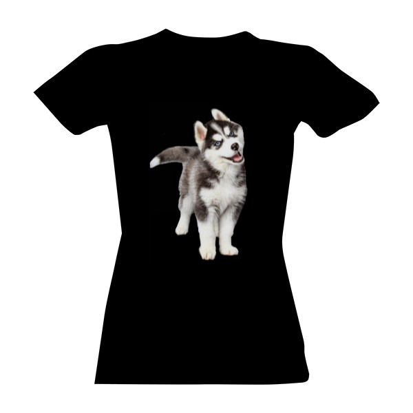 Tričko s potiskem Husky štěně