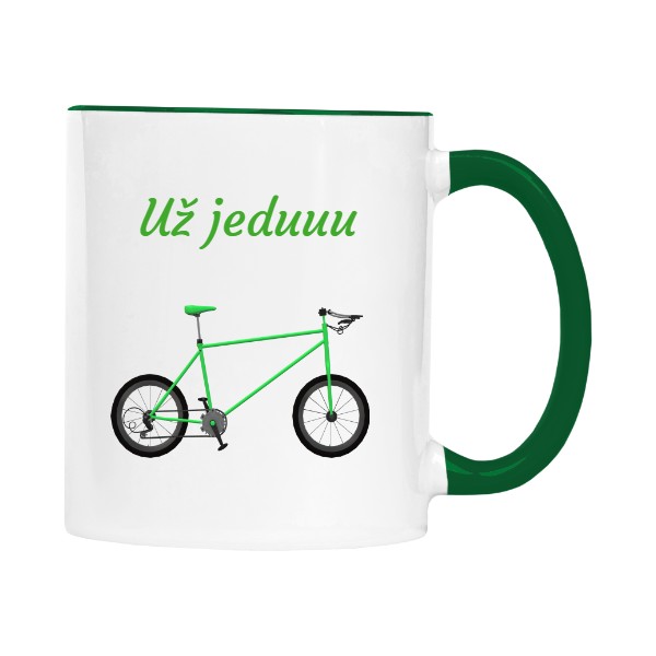 Hrnek malý barevný s potiskem jedu