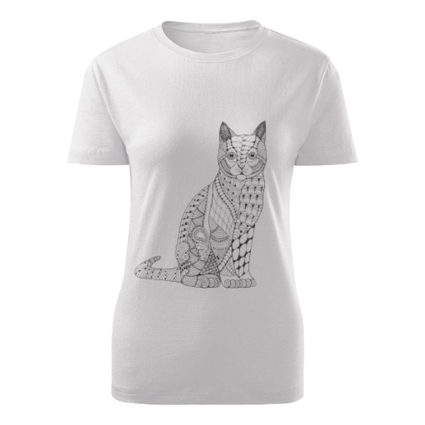 Tričko s potiskem kočka-kočka