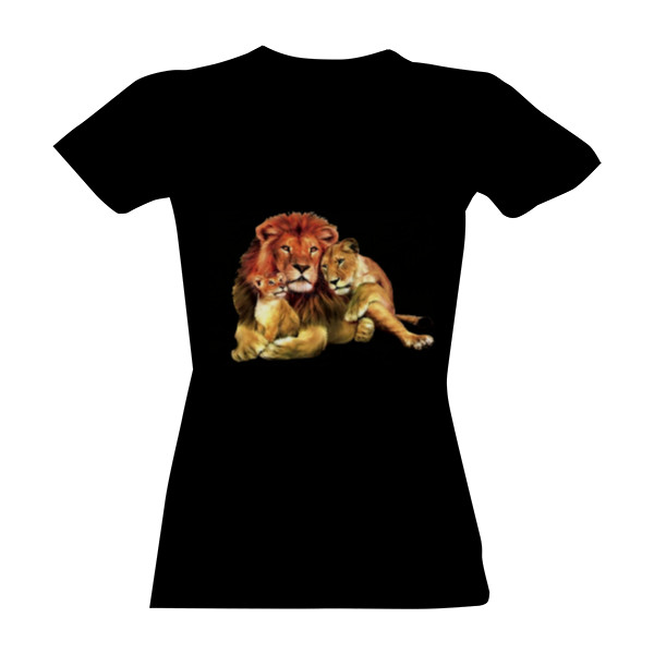 Tričko s potiskem Lví rodina 2