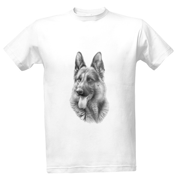 Německý ovčák kresba