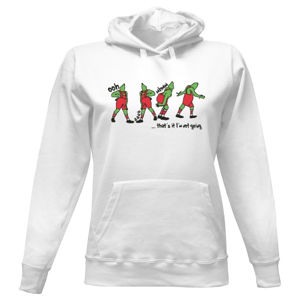 Dámská mikina s kapucí s potiskem Grinch